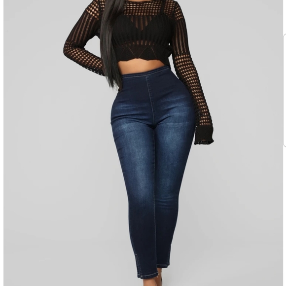 Fashion Nova Pants - High Rise Ankle jeans.